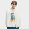 FILA Jackets Men's Porcelain White Stand Collar Moderate Workwear F11M428703FIV