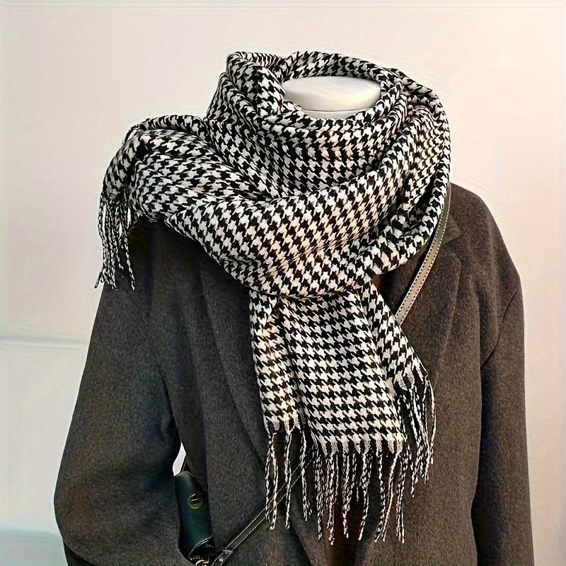 Winter Unisex Scarf Plaid Stripe Shawl Male Casual Business Brand Designer Official Muffler Scarves Women's Thermal Shawl