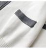 TB Unisex V-Neck Knit Cardigan - Autumn/Winter Colorblock Sleeves with Four Stripes, Slim Fit, Fairy Style.
