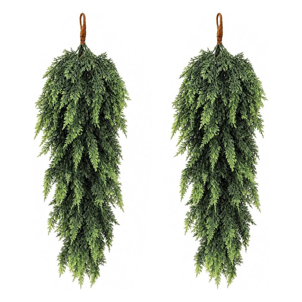 Christmas Soft Touch Norfolk Pine Vine: Simulated Pine Needles Wall Hanging