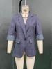 European and American Style Women's Autumn Fashion Three-Quarter Sleeve Suit Jacket