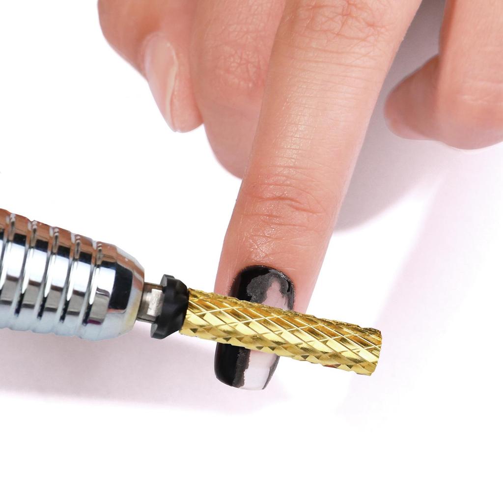 Wysokiej jakości głowica szlifująca ze stali wolframowej, bardzo długa, cylindryczna głowica szlifująca do manicure, szybkie usuwanie paznokci