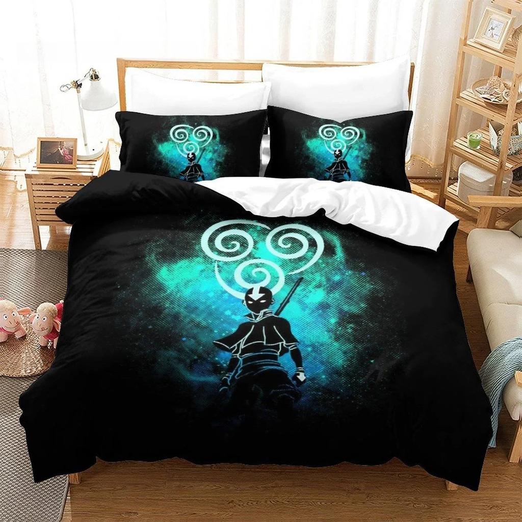 New Avatar The Last Airbender Beding Set Single Twin Ful Quen King-Sized Dimensionsd Dimensions Bed Linen Set Adult People Bedrom Duvet cover Sets