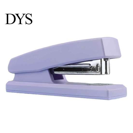Handlicher Hefter für die tägliche Ablage, Mini-Hefter, mit ergonomischem geschwungenem Design, Morandi-Farbe, strapazierfähig, für Büro, Schule, Zuhause und den Gebrauch, einfache Betätigung