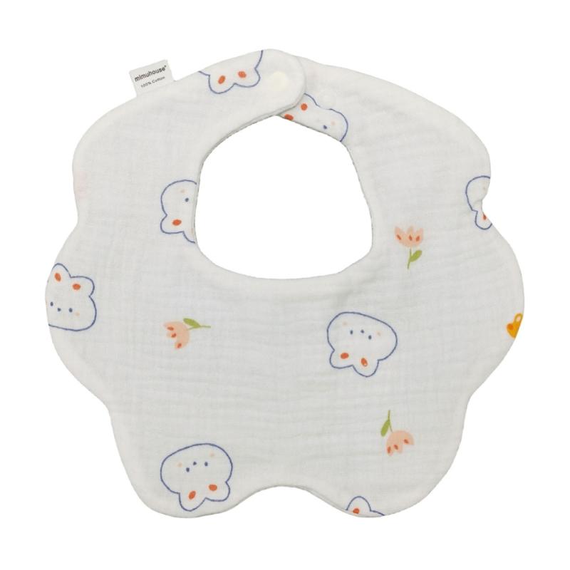 Cotton Bibs Newborn Toddler Drooling Apron Bib Baby Burp Cloth Strong Absorbent Soft Feeding Bibs Baby Product Baby Bib
