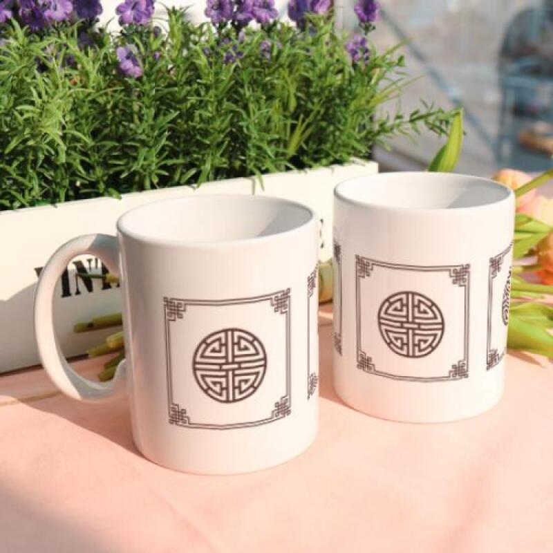 pr242-Design Mug 2p-Antique Traditional Pattern 05