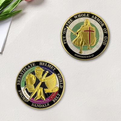 Armor of God Coin 1.57" Diameter Metal Souvenir Coin Put On The Whole