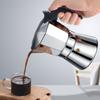 Stainless Steel Stovetop Coffee Maker 3/6 Cups Capacity Stovetop Espresso Maker  For Camping