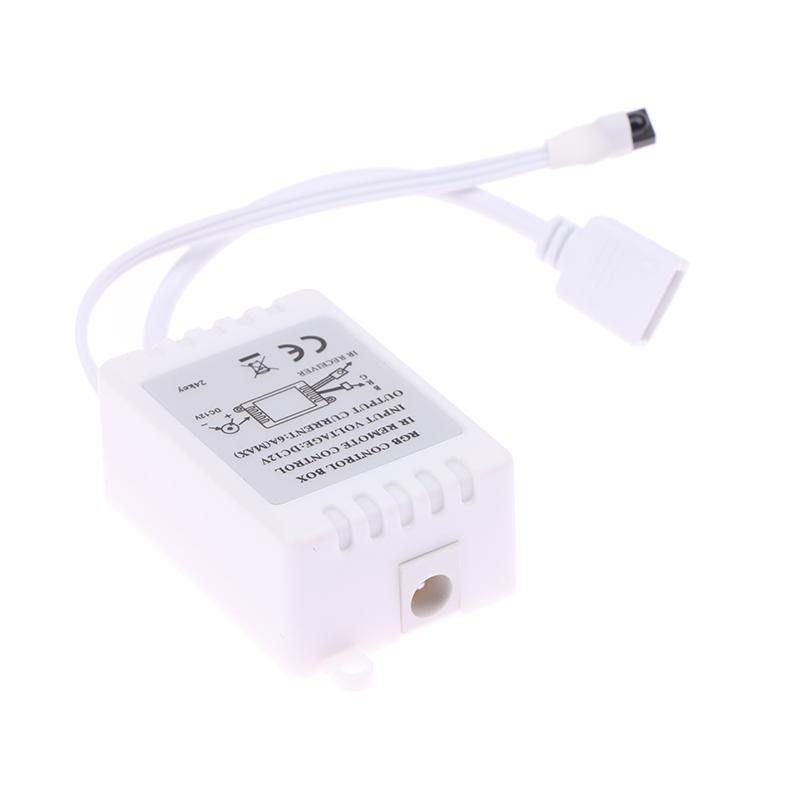 Led Controller 24 Keys Led Ir Rgb Controller Box 1 To 2 Controller Ir Remote Dimmer Dc12V For Rgb 3528 5050 Led Strip Lights