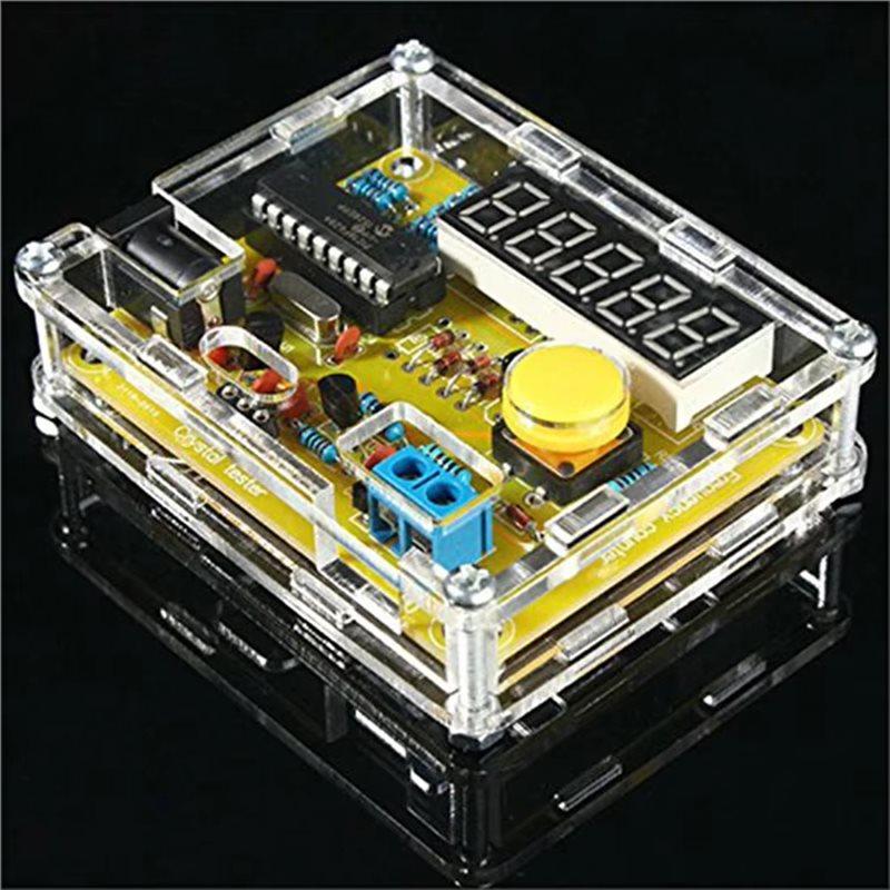 A84E-Digital Frequency Counter Module DIY Kits 1Hz-50Mhz Crystal Oscillator Tester With Shell Case