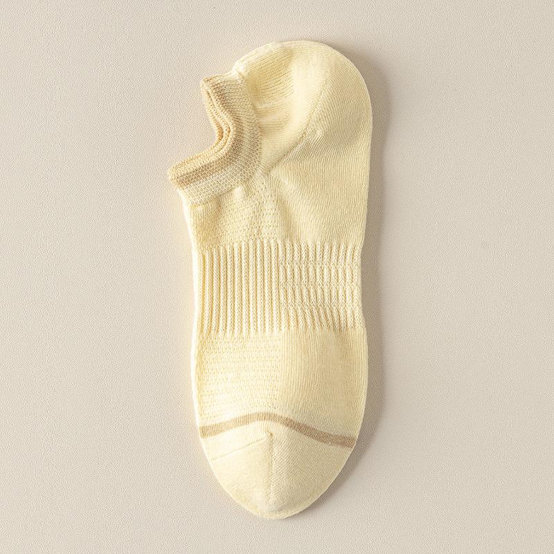 Women's Summer Thin Boat Socks, Summer Mesh Breathable, Anti-slip, Non-dropping, Shallow Mouth Invisible Socks, Boneless Women's Socks