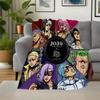 Jojo'S Bizarre Adventure Flannel Blanket Super Soft Warm Cozy Blanket for Sofa Bed Office Travel All‑Season Home Decor Gift