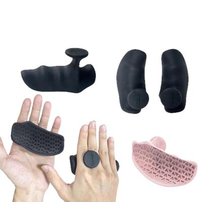 2 Pieces Gym Weight Lifting Grips Silicone Sturdy Gloves Fingerless for Crosstraining Weightlifting Shrugs Deadlifts Gymnastics
