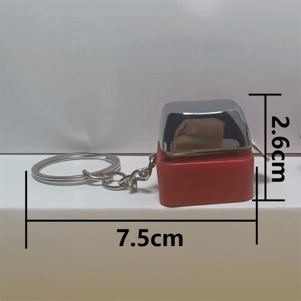 Electric Shock Electric Keyboard Keychain Novelty Item Street Trick Fidget Keychain Shocking Handshake Trick Clicker Toy