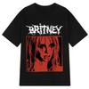 2026 Ny Britney Spears Metall Rock Grafisk Vintage T-shirt Herr Dam Mode Hip Hop T-shirts Kortärmad Ren Bomull T-shirt