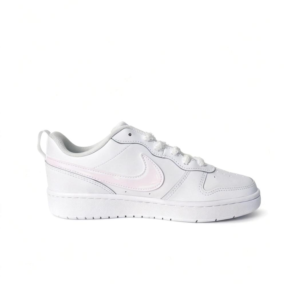 Nike Court Borough 2 Rosa Carino Hello Kitty Pelle Basse Scarpe da Skateboard Unisex Rosa BQ5448-100(team1670-)
