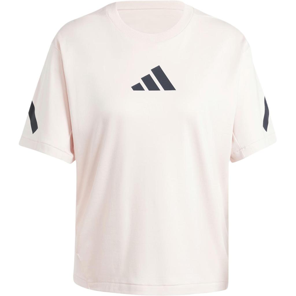 Adidas Z.N.E. True Healing Series Sportswear Black Label Uniform Pure Cotton Casual Short Sleeve FW24 Drop Shoulder T-Shirt Women Tops JF4781