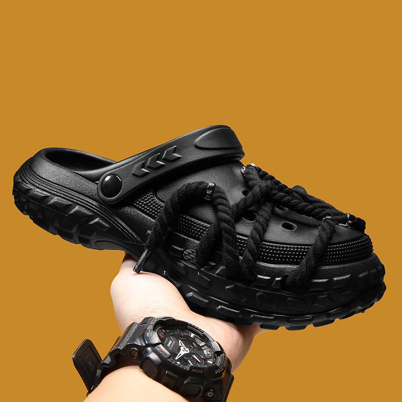 Fashion Designed Men's EVA Waterproof Sandals Thick Bottom DIY Personality Couple's Casual Sandal Mans Beach Slides Outdoor Slippers