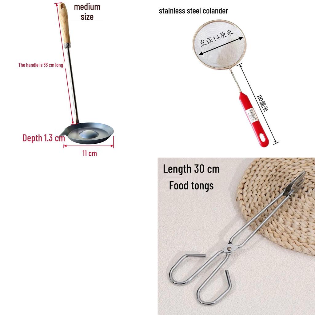 Commercial-Grade Large Fried Noodle Nest Ladle Mold