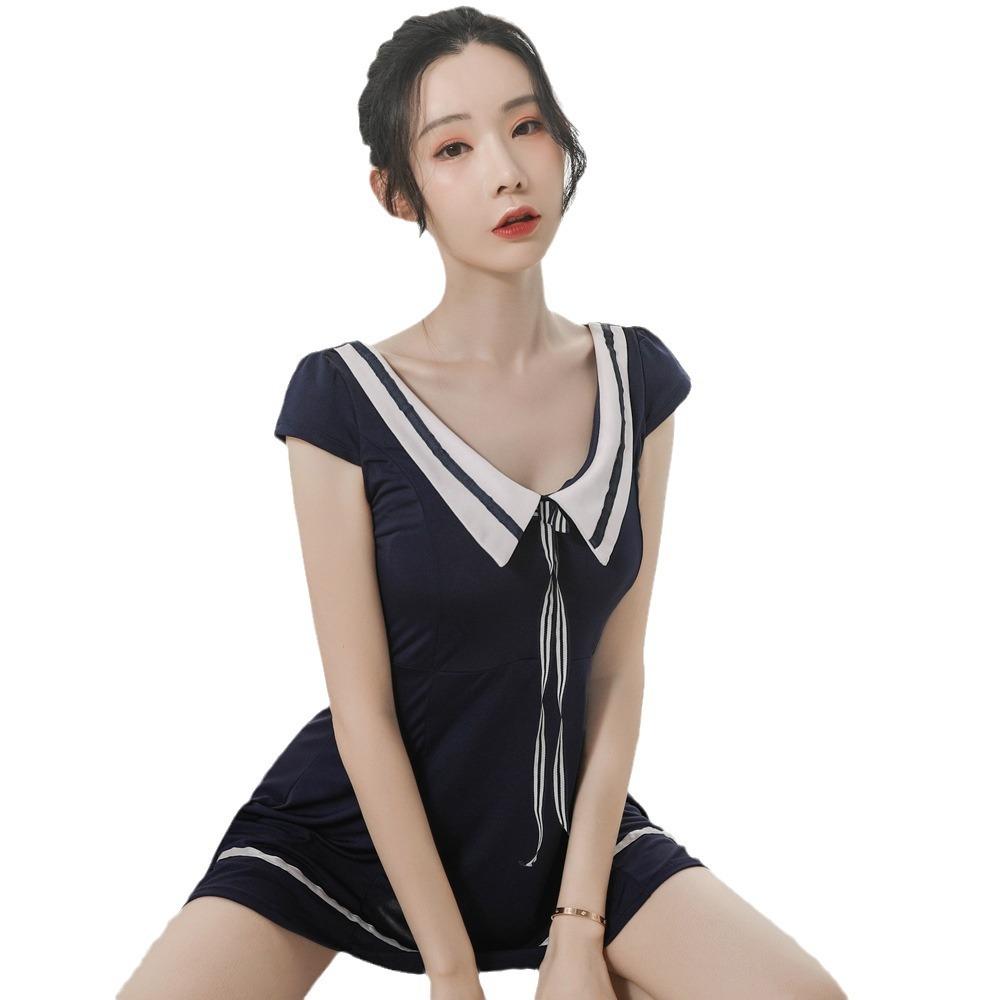 Sexy Sexy Underwear Women's Japanese Dress Pure and Cute School Girl Uniform Temptation Bow Suit Sailor Suit