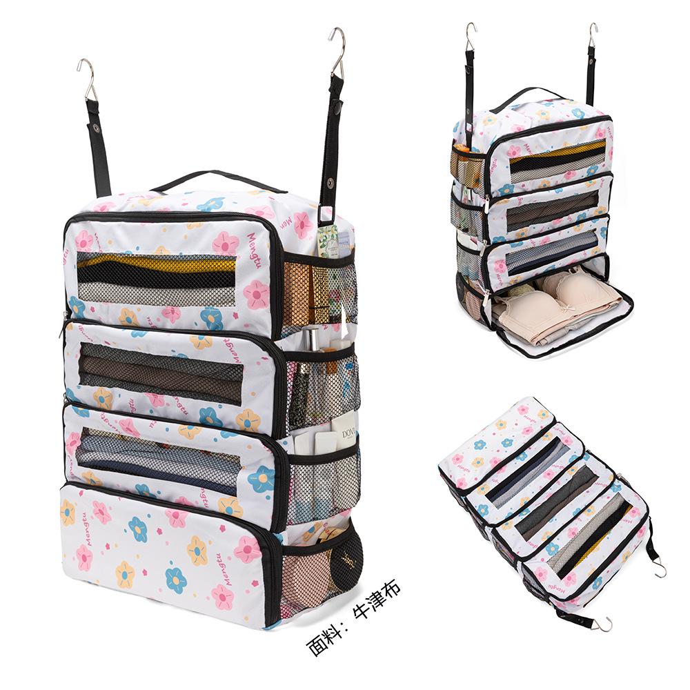 Popular Large Capacity Travel Hanging Organizer Bag for Student Dorm Rooms and Clothing Storage