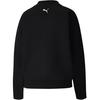 Puma Evide Logo Print Mock Neck Sweatshirt Women Tops Black 597384-01