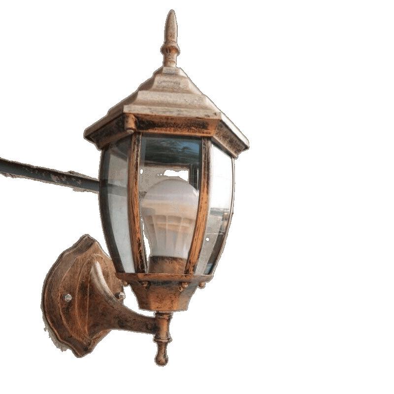 European Antique Modern Minimalist Waterproof LED Outdoor Wall Light for Courtyard and Landscape