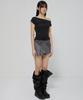 Peulleeoeob Draped Top (Fl-130_Black)