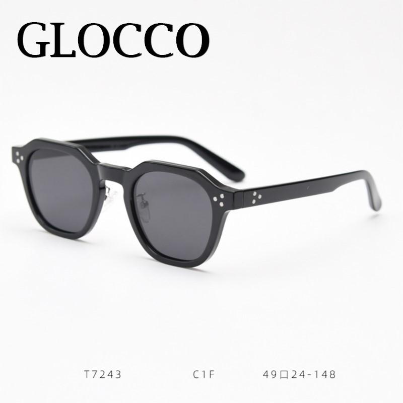 Fashion Square Polarized Sunglasses Women Retro Rivets Decoration Gradient Shades Men Driving Anti-Glare Sun Glasses Eyewear