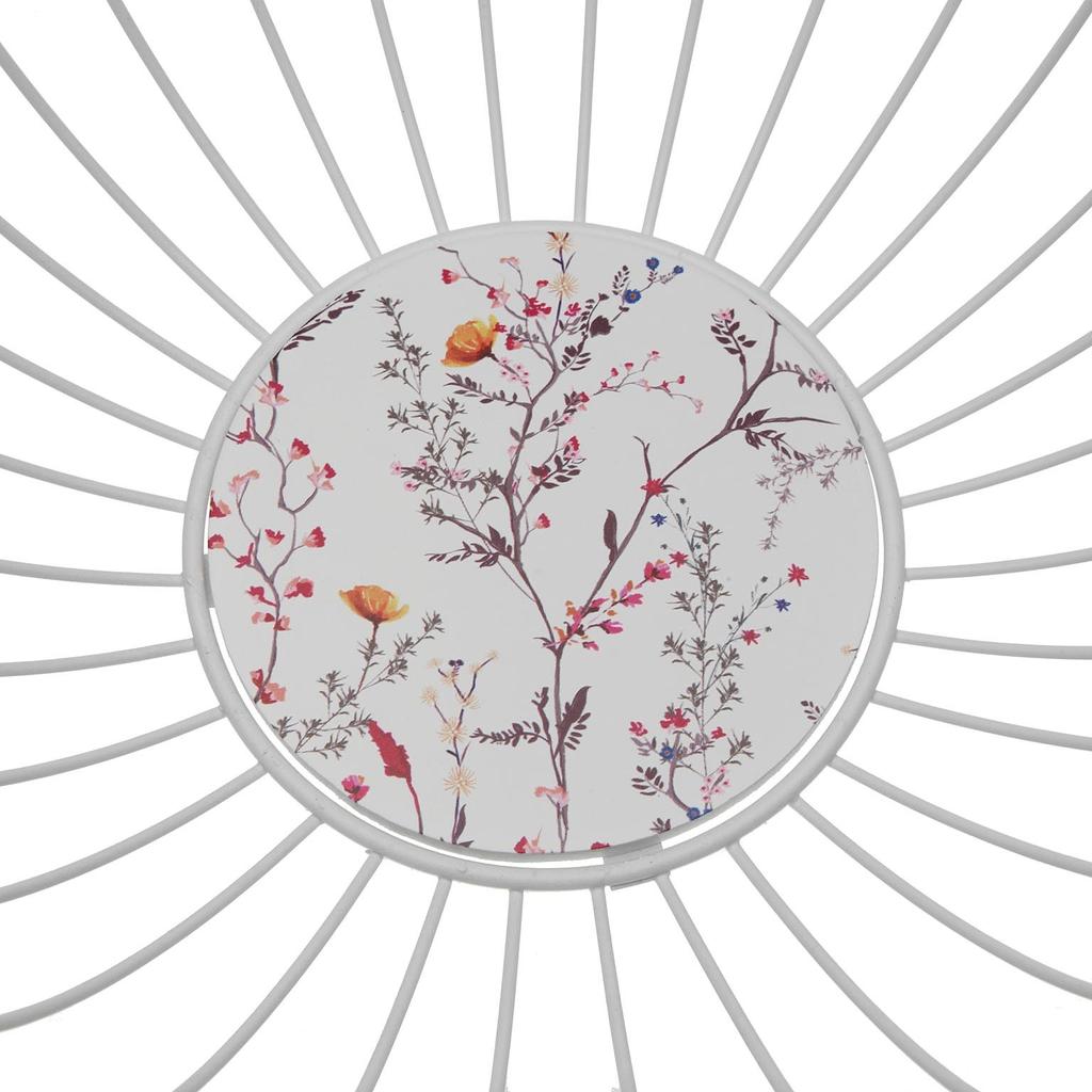 cesta metalica blanca balbec