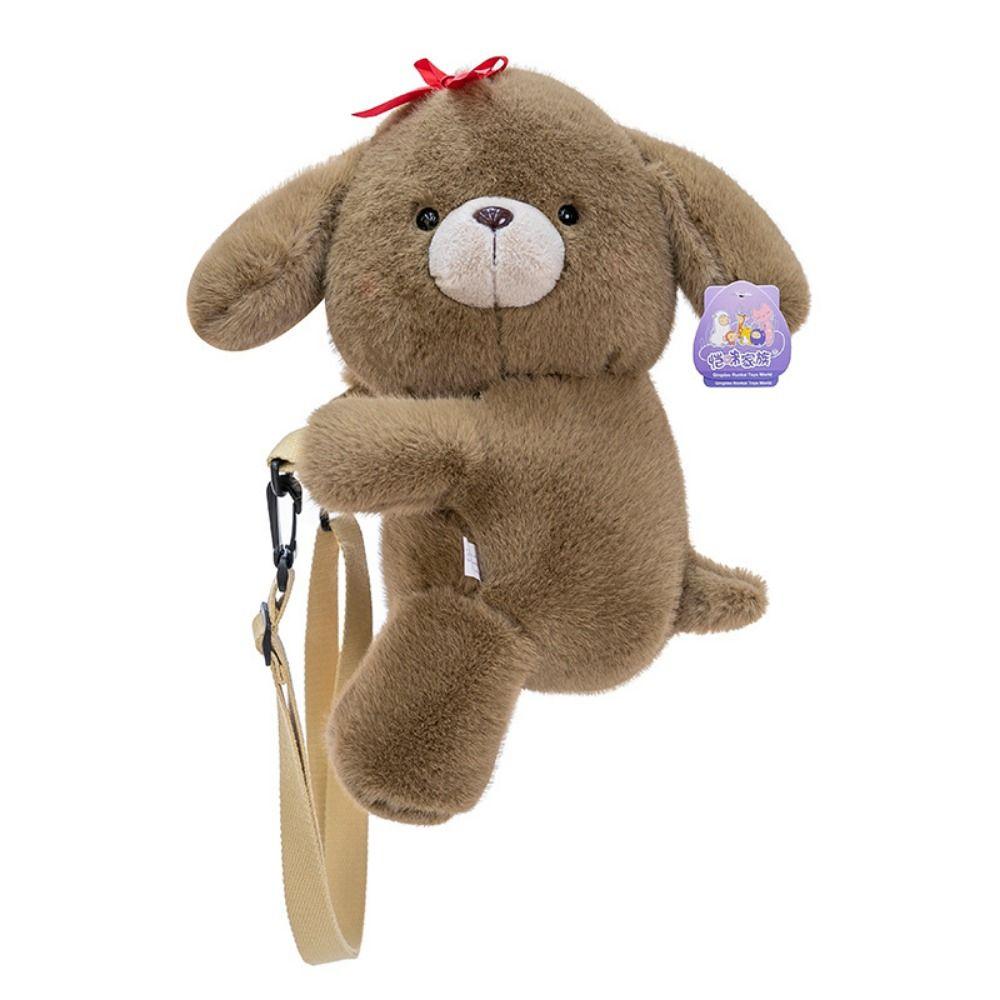 Multifunctional Dog Plush Phone Bag Cloud Dog Animals Doll Backpack Dog Plush Backpack  Students
