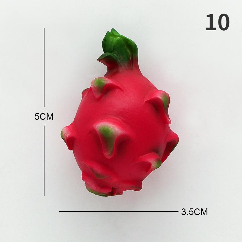 Bionischer Obstkühlschrank mit 3D-Kühlschrankmagneten Ananas, Bambus, Avocado, Papaya, Erdbeere, Durian, Kirsche, Karambole, Wohndeko