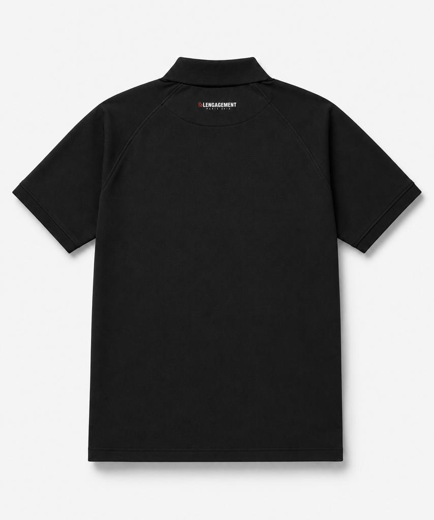 Langajumang Classic Raglan Sport Pique Collar T-Shirt [Black]