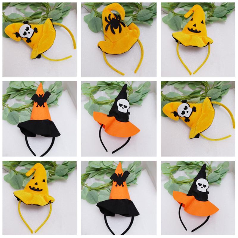 Halloween Cute Spider & Witch Hat Headbands for Adults & Kids - Sweet Pirate & Magic Pumpkin Designs