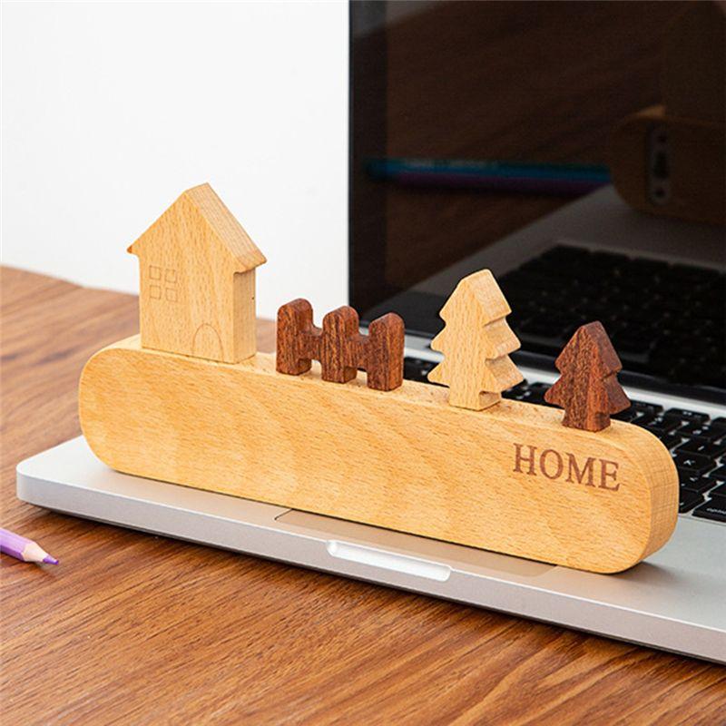 M-Modern-Key Hook Rack Wall Mount Solid Wood Key Storage Holder Non-Toxic Coat Rack Household Sundries