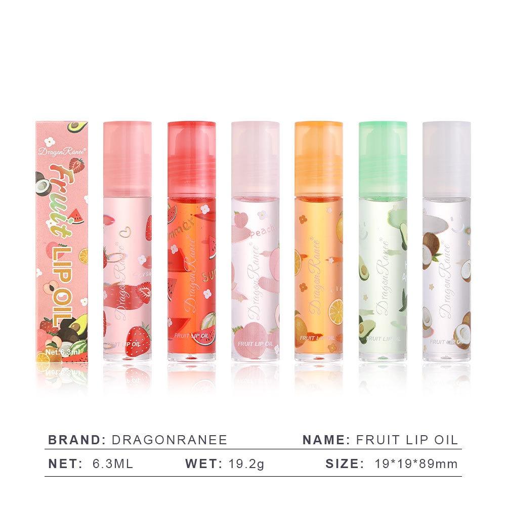 Strawberry Transparent Lip Oil Fruit Lip Oil Moisturizing, Moisturizing and Moisturizing, Autumn and Winter Protection Lip Oil
