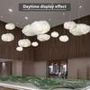 LED Cloud Light DIY 3D Thundercloud Ceiling Lamp with Music-Synchronized Lighting Remote Control Adjustable Modes Bedroom Game Room Decor