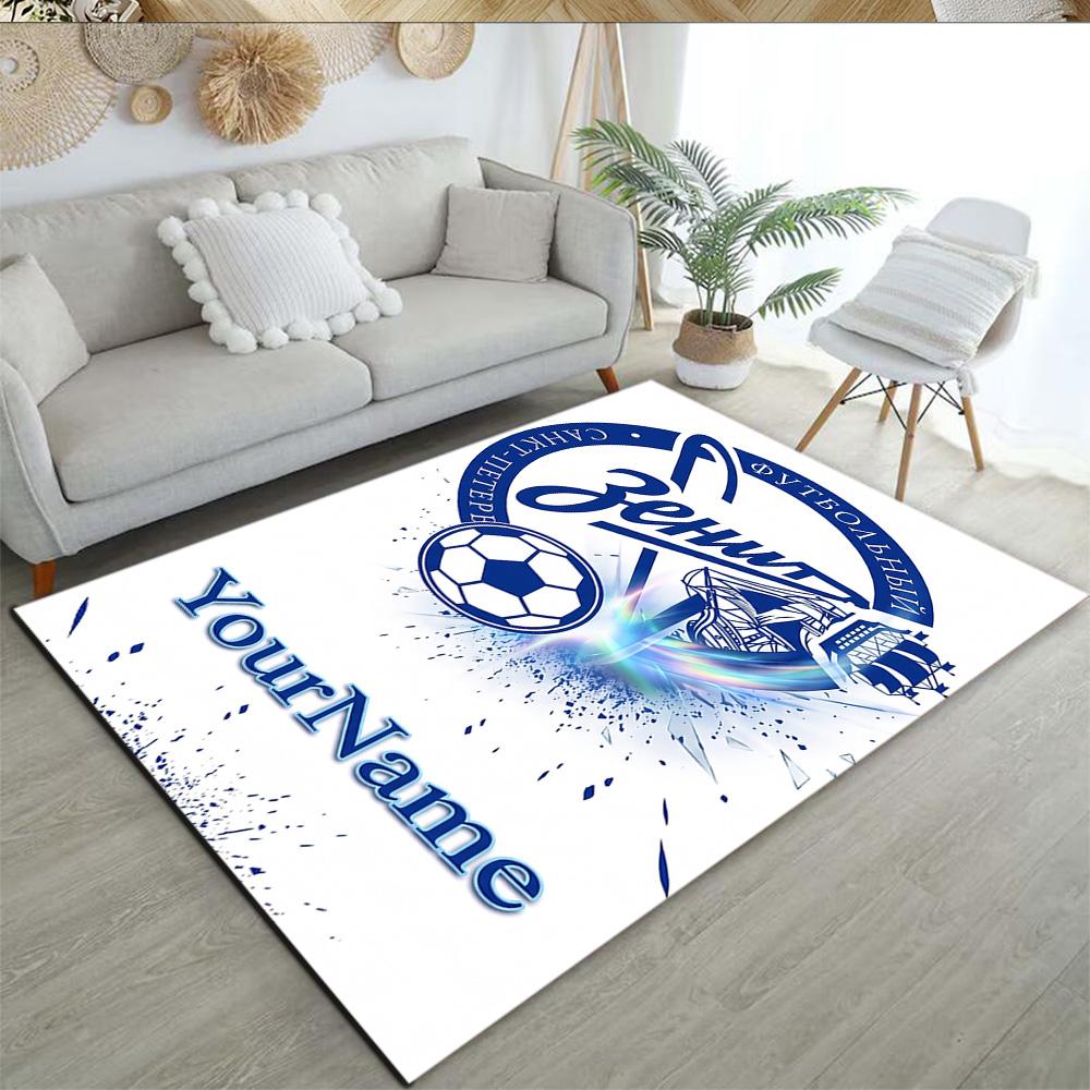 Fc Zenit Saint‑petersburg 23 Personalized Name Carpet Perfect for Kitchen Entryway Outdoor Living Rooms Anti-slip Rug Anime Office Decor
