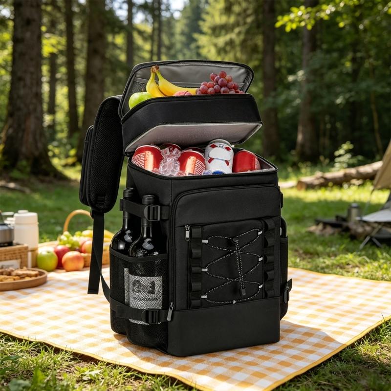 Spacious 40L Insulated Holder For Beach Outings Having Separate Storage Sections And Easy To Carry Design