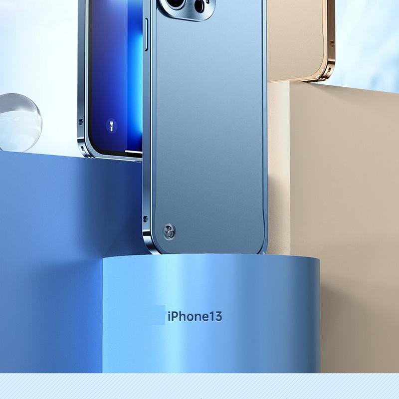 Custodia Protettiva Per IPhone 13 Pro Max | 3 Strati Antiurto, Trasparente, Con Protezione Fotocamera | Blu Cristallo