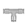 304 Stainless Steel Pneumatic Three-Way Fitting Quick Coupling PE-4/6/8/10/12/14/16