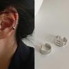 Simple Design Gold Clip Earrings for Women Non-Piercing Puck Rock Fake Cartilage Ear Cuff Trendy Jewerly