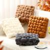 Square Knot Pillows Knotted Plush Soft Throws Accent Pillows Cushion Decoration for Home Sofa Bed Couch Room Decor