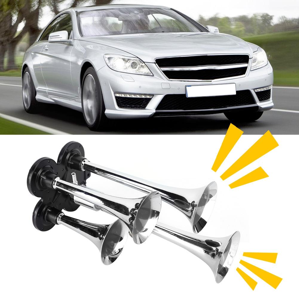 12V 130dB Vierteiliges Kompaktes Zug-LKW-Luftalarmhorn