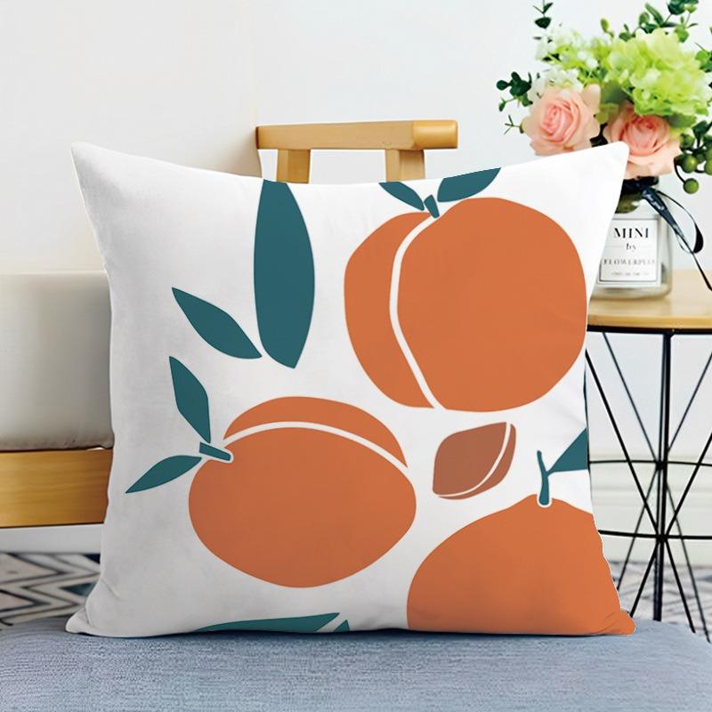 Morandi Simple Printed Decorative Pillowcase Bedroom Living Room Square Cushion Pillowcase