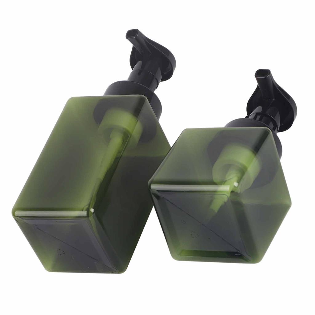 2Pcs Foaming Soap Dispenser 250ml+450ml Pump Bottle for Liquid Soap Shampoo Shower Gel