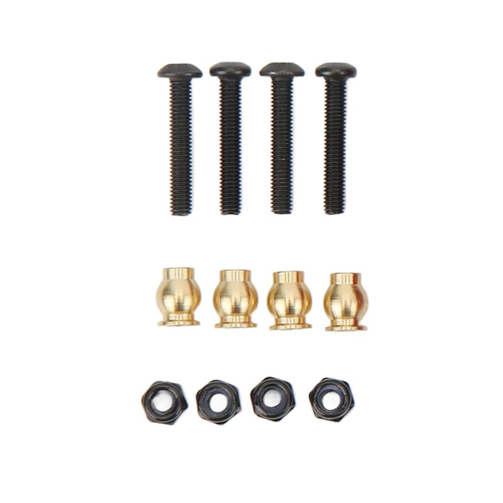 RC Stötdämpare Fram och Bak, Justerbar Hydraulisk Aluminiumlegering för 1/10 Skala RC-Bilar, Balanserad Körning och Korrosionsskydd (Guld)