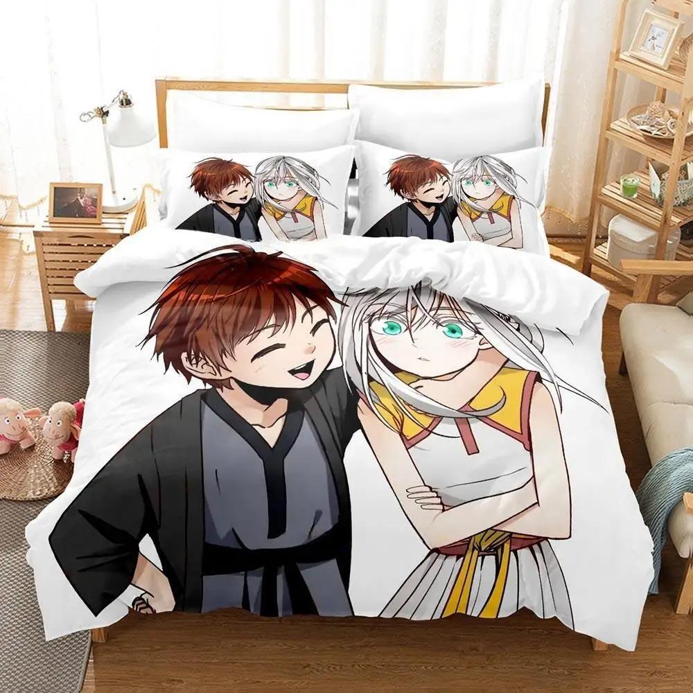 

New The Beginning After The End Bedding Set Single Twin Full Queen King Size Bed Set Adult Kid Bedroom Duvet cover Sets Anime EU single(135x200cm)
