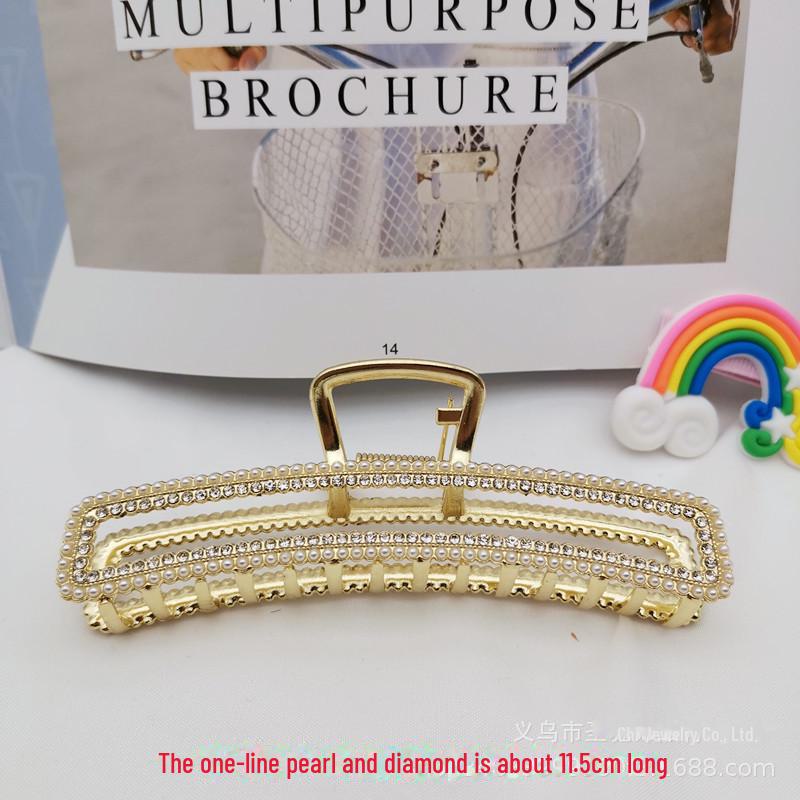 

Корейская шпилька для волос с кошачьим глазом и жемчугом, украшенная стразами - металлический гальванизированный аксессуар для волос акулы