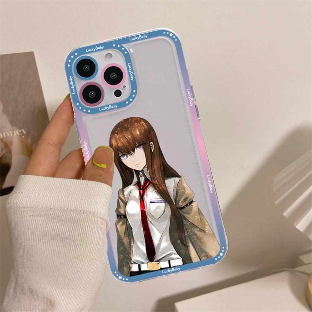 Steins Gate Okabe Anime Phone Case For iPhone 16 15 14 13 12 11 Pro Max XS X XR Mini Protective Cover